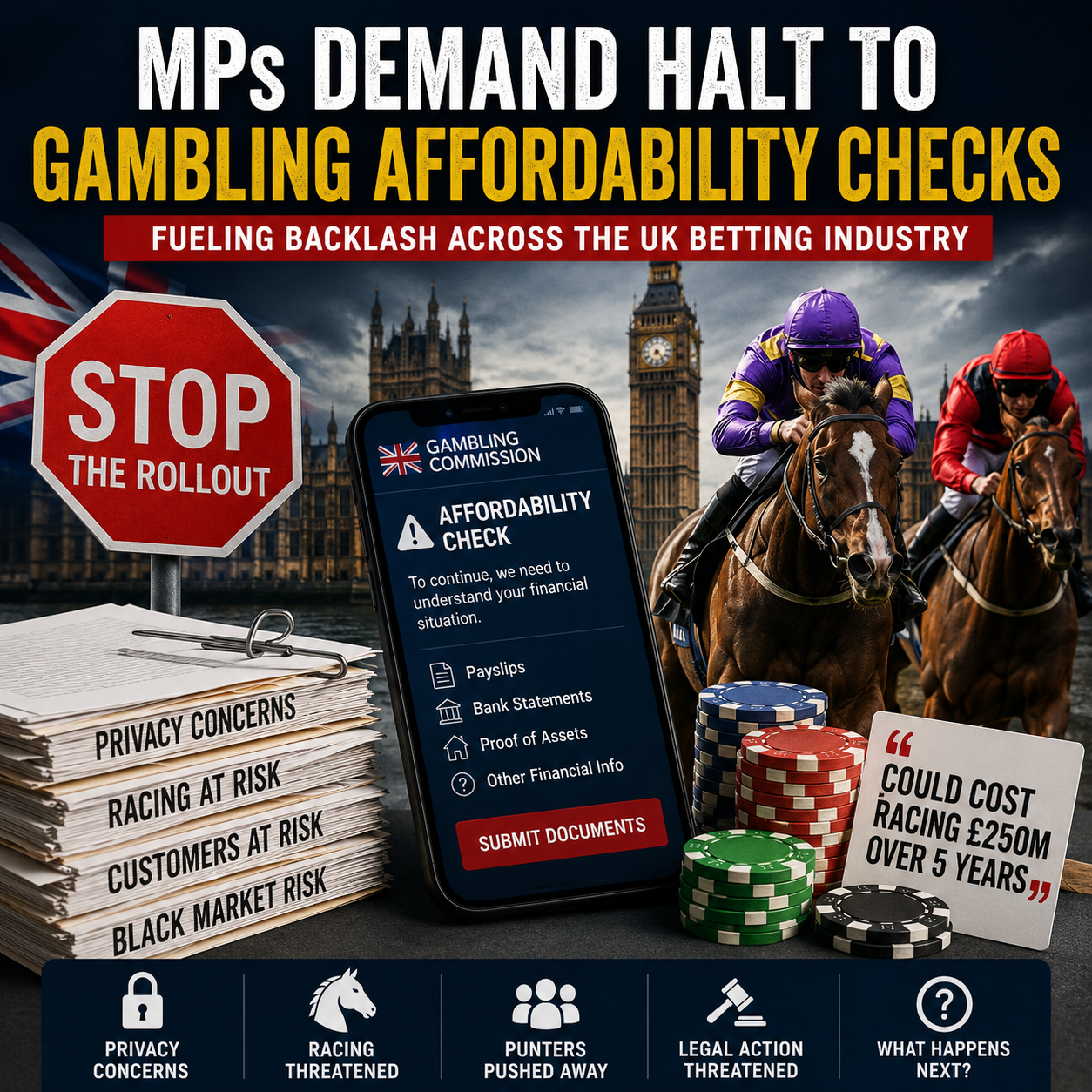 MPs Demand Halt to Affordability Checks as UK Betting Industry Faces Growing Backlash