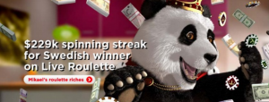 Swedish player sweeps up at Royal Panda!