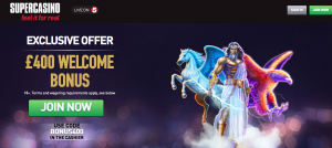 Get Rewarded Just For Joining SuperCasino