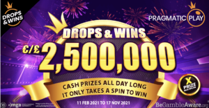 Pragmatic Play Launch £2.5M Drops & Wins Prize Promotional Series