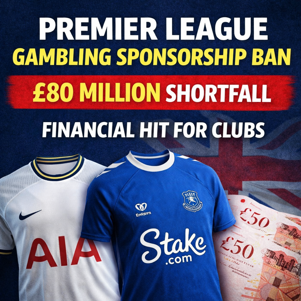 Premier League Gambling Sponsorship Ban: Clubs Face £80m Revenue Hit Ahead of 2026–27 Season