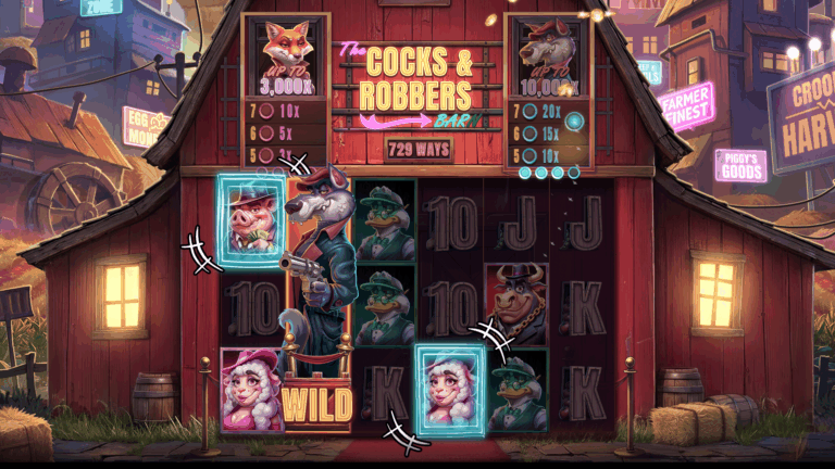 Red Tiger Gaming Launches New Farmyard Crime Caper Cocks and Robbers